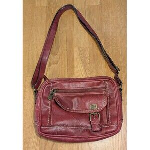 B.O.C. Born Concepts Amherst Red Shoulder Crossbody Bag Purse Faux Leather Cute!